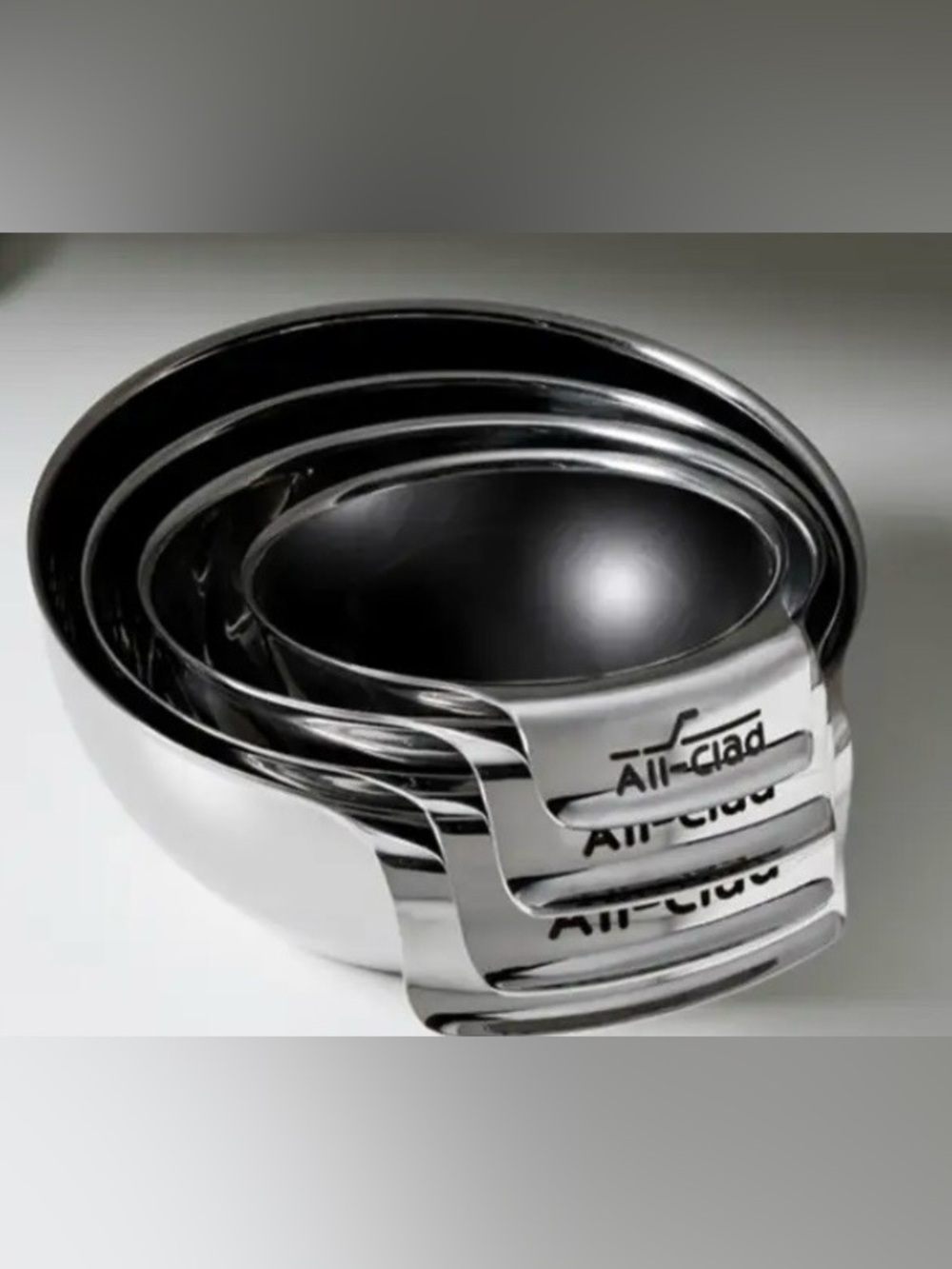 All-Clad Stainless Steel 4-Piece Mini Measuring Bowls - Picture 13 of 15